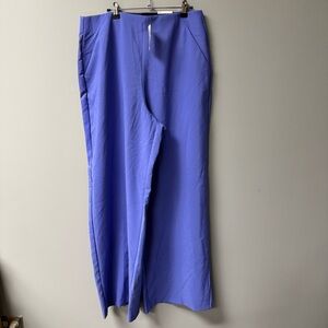 Torrid Women's Wide Leg Pull On Pants Size 0 Purple Flat Front Elastic Waist